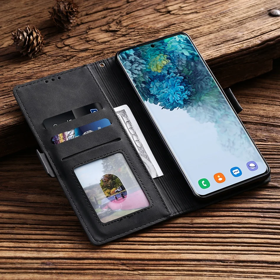 Retro Bao Da Cho Xiaomi Mi 9 9T Note10 Lite A3 Redmi Note 7 8 8T Pro 10 k20 Lật Thẻ Từ Giá Đỡ Ví Điện Thoại Da phone cases for xiaomi