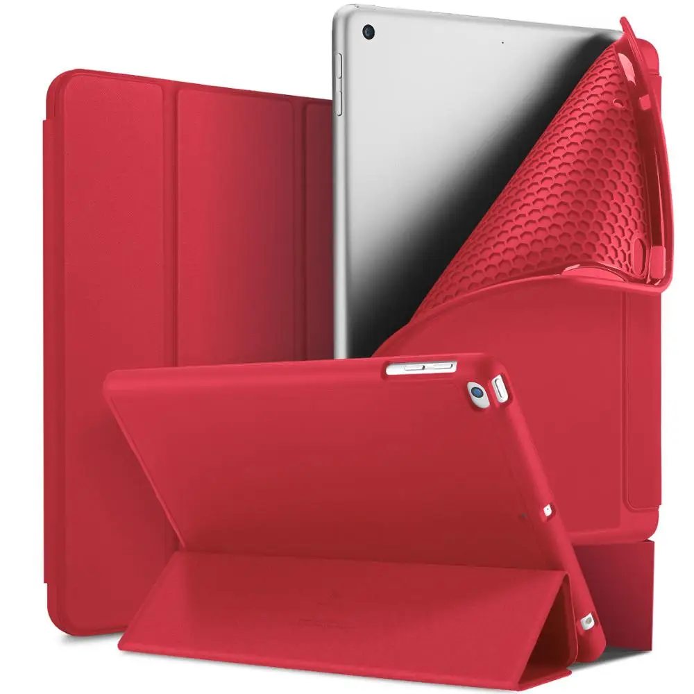 red Gligle Роскошный чехол для автоматического сна для нового iPad 10,2 чехол+ стилус+ пленка для экрана три стиля для варианта - Цвет: red