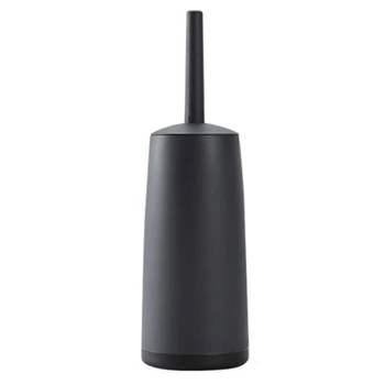 

Hot Toilet Brushes and Holders Toilet Bowl Brush with Holder Black for Bathrooms Modern Design Toilet Brush with Lid Longe