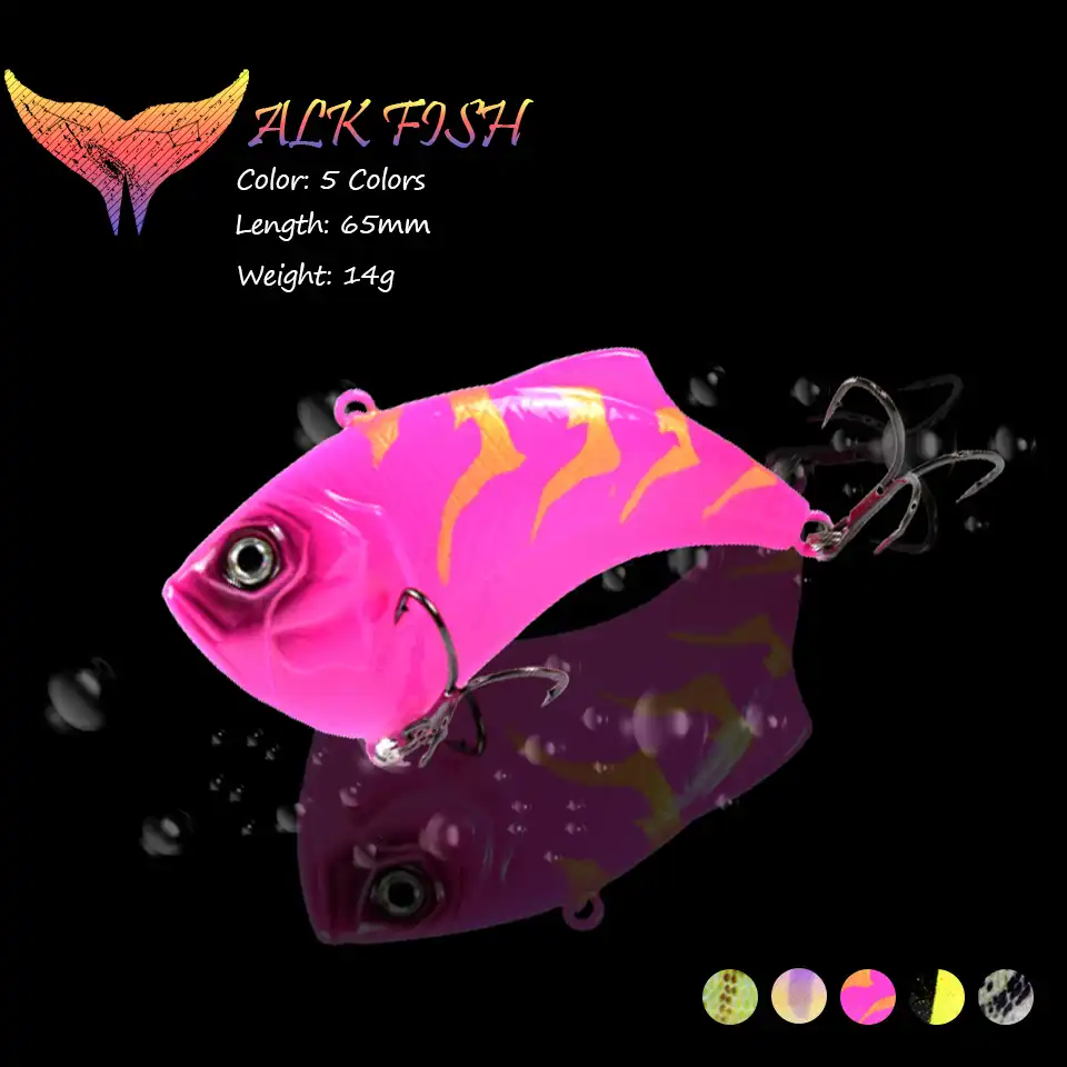 ウォーク魚1個65ミリメートル 14グラムvib振動人工ワブラー餌氷釣りルアー餌スイムベイト釣具 Fishing Lures Aliexpress