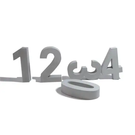 0-9 Digital Silicone Cake Molds 3d Chocolate Cement Molds Wall Decorating Number Mould