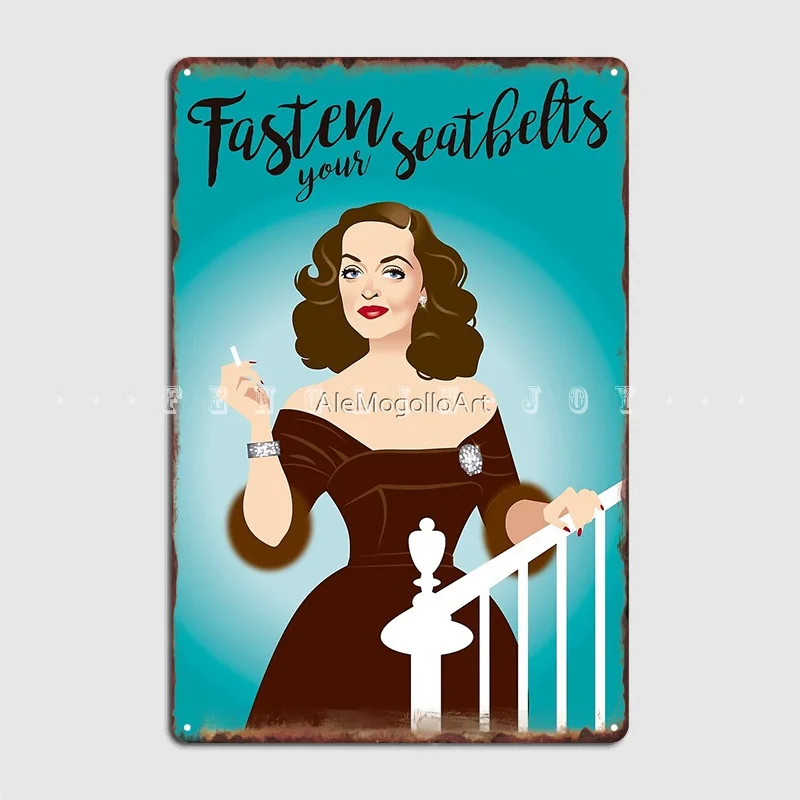 

Крепите свои ремни безопасности, металлическое украшение, забавные постеры в виде жестяных знаков для клуба, гостиной