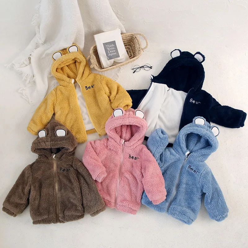 

Thick Winter Baby Boys Jackets for Infants Thick Coats Girls Warm Hooded Velvet Jackets Children Outerwear 1-6Y Toddler Snowsuit