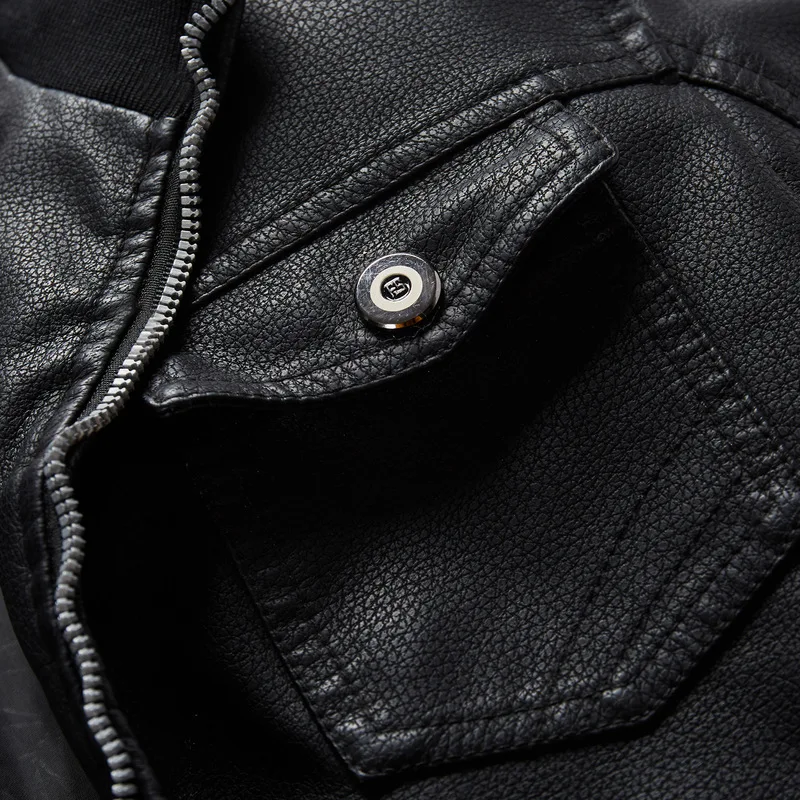 Новые мужские кожаные куртки на молнии, уличная Классическая ковбойская куртка для мотоцикла и велосипеда, мужские пальто размера плюс, брендовая одежда J005