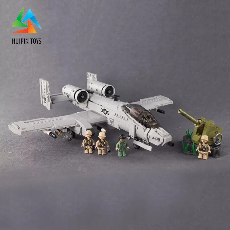 961 шт. XINGBAO строительные блоки XB-06022 легое Военная серия A-10 истребитель детские игрушки Кирпичи Модель самолета 4px