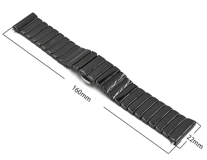 Сменный ремешок для наручных часов для Huami AMAZFIT 1/2/2 s металлическая бабочка туфли с ремешком и пряжкой Керамика бамбуковый ремешок для часов 22 мм 1SH