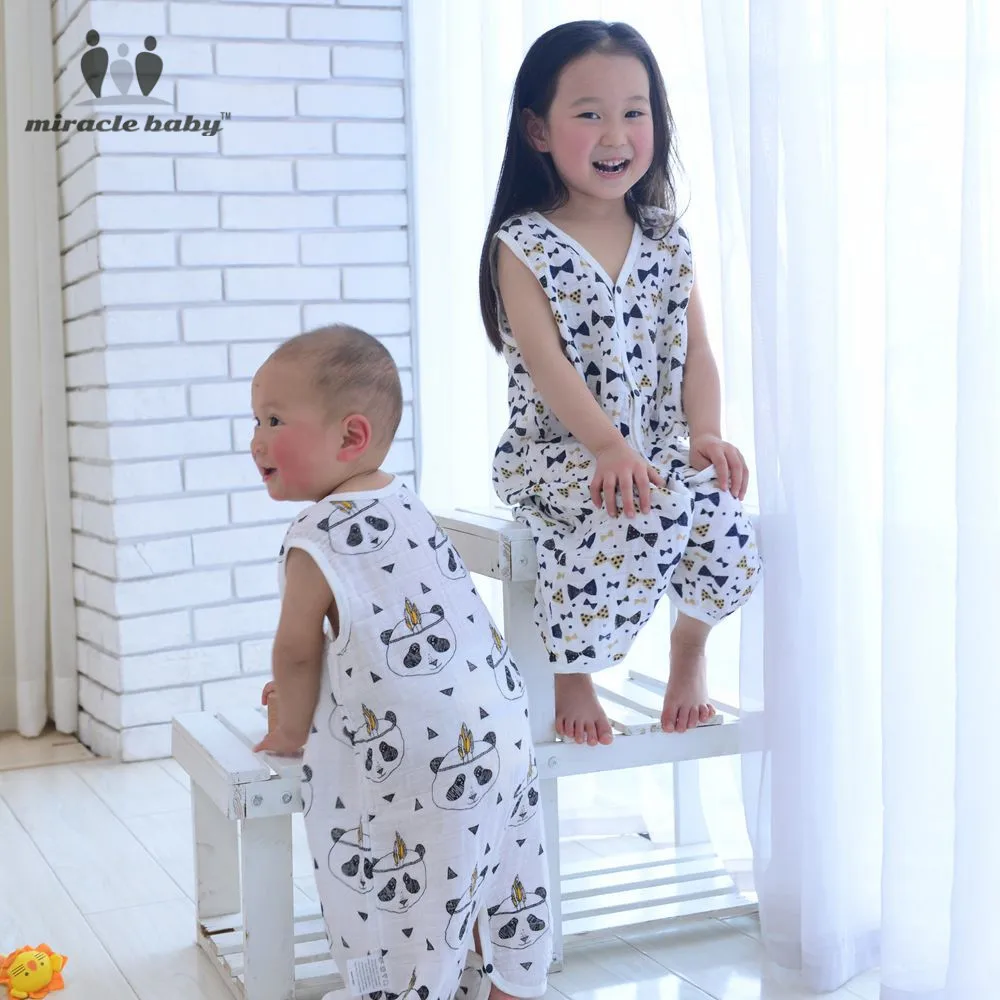 

Miracle Baby Cotton Sleeping Bag Single Layer Soft Vest Sleepwear Infant Sleeveless Sleepsacks Newborn Unisex Swaddle Wrap Z058