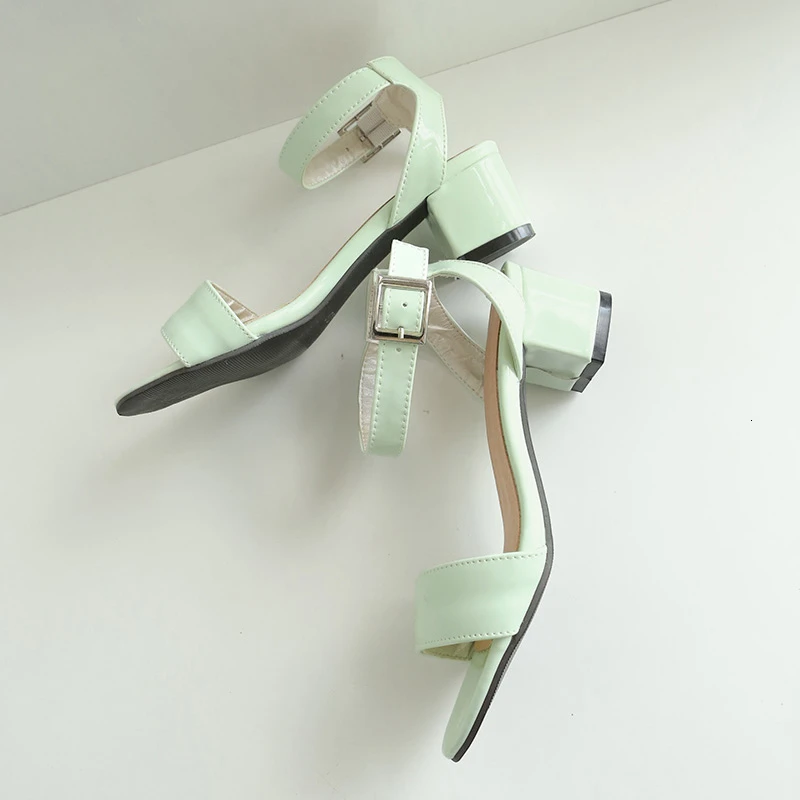 VIGOR FRESHNESS Women Shoes Sandals Summer Ankle Strap Sandals Sizes 30-50 Gladiator Sandals 4.5CM Heels Woman Shoes MY476