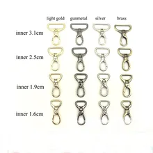 

5pcs 16/19/25/31mm Luggage Hardware Accessory Metal Snap Buckles Bag Strap Swivel Clasp Lobster Hook DIY Keychain Clip