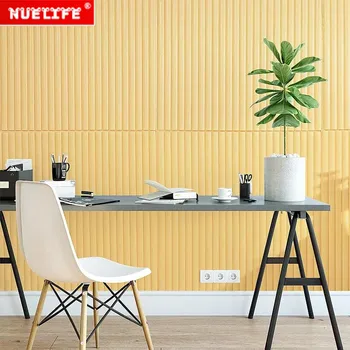 

Pink Stripe Pattern Wall Sticker Vertical Stripe Bedroom Living Room Background WallPaper Kindergarten Waterproof Wall Sticker