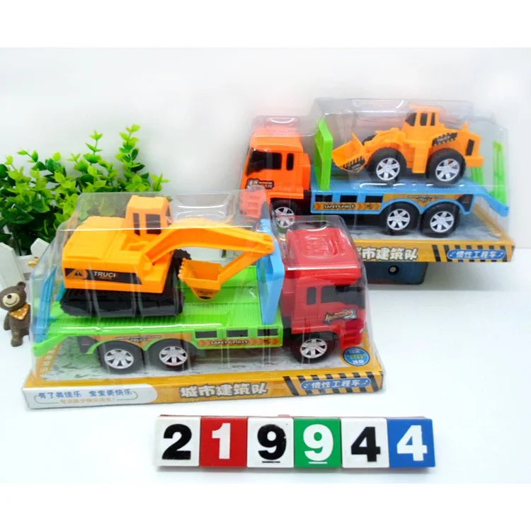 

Hot Sales 6625 Inertia Mop Head Car Mounted Engineering Vehicle Inertia Car Excavator Model Excavator Forklift CHILDREN'S Toy
