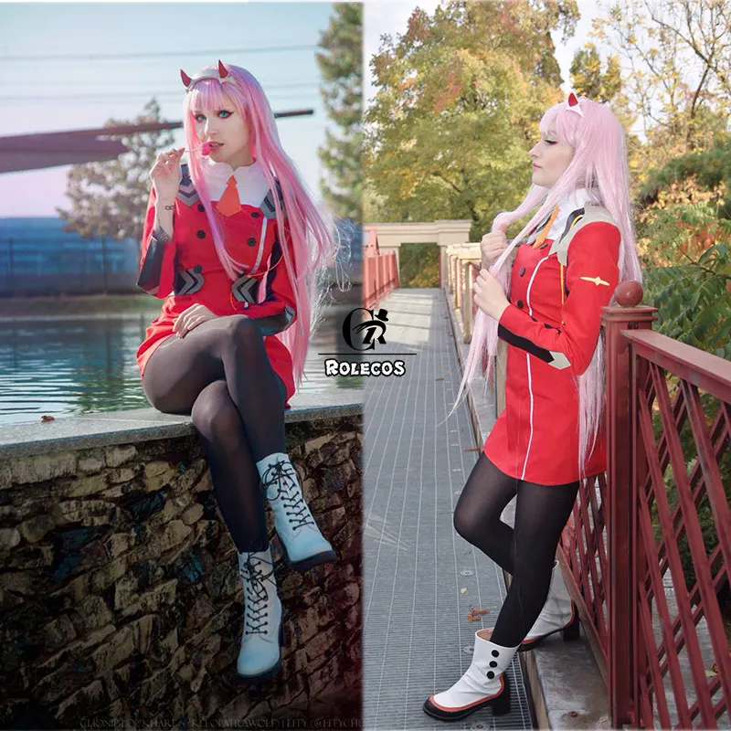 ROLECOS Game DARLING Zero Two костюм для косплея Платье in the FRANXX 02 карнавальный женский
