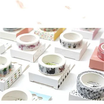 

Hot Sale Cartoon Washi Masking Tape Kawaii Lovely Petal Animal Flower Paper Masking Tapes Japanese Diy Scrapbooking Sticker