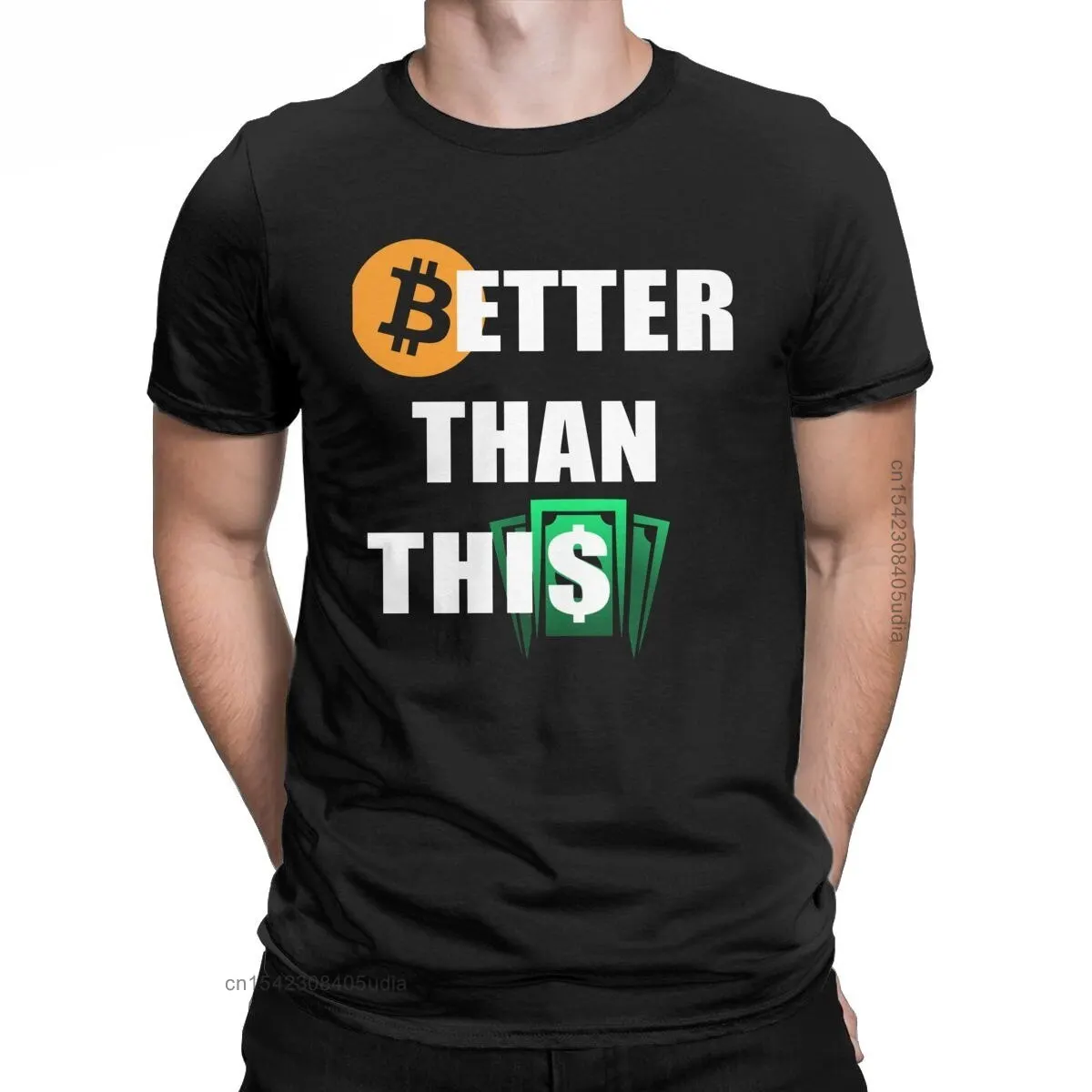 

Men Bitcoin Better Than Dollar Fiatmoney Coin T Shirt Cotton Fashion Short Sleeve Round Neck Tees T-Shirts Women Men Shirt