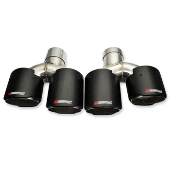 

Good quality! one pair carbon fiber car exhaust muffler tip fit for alpha Giulia