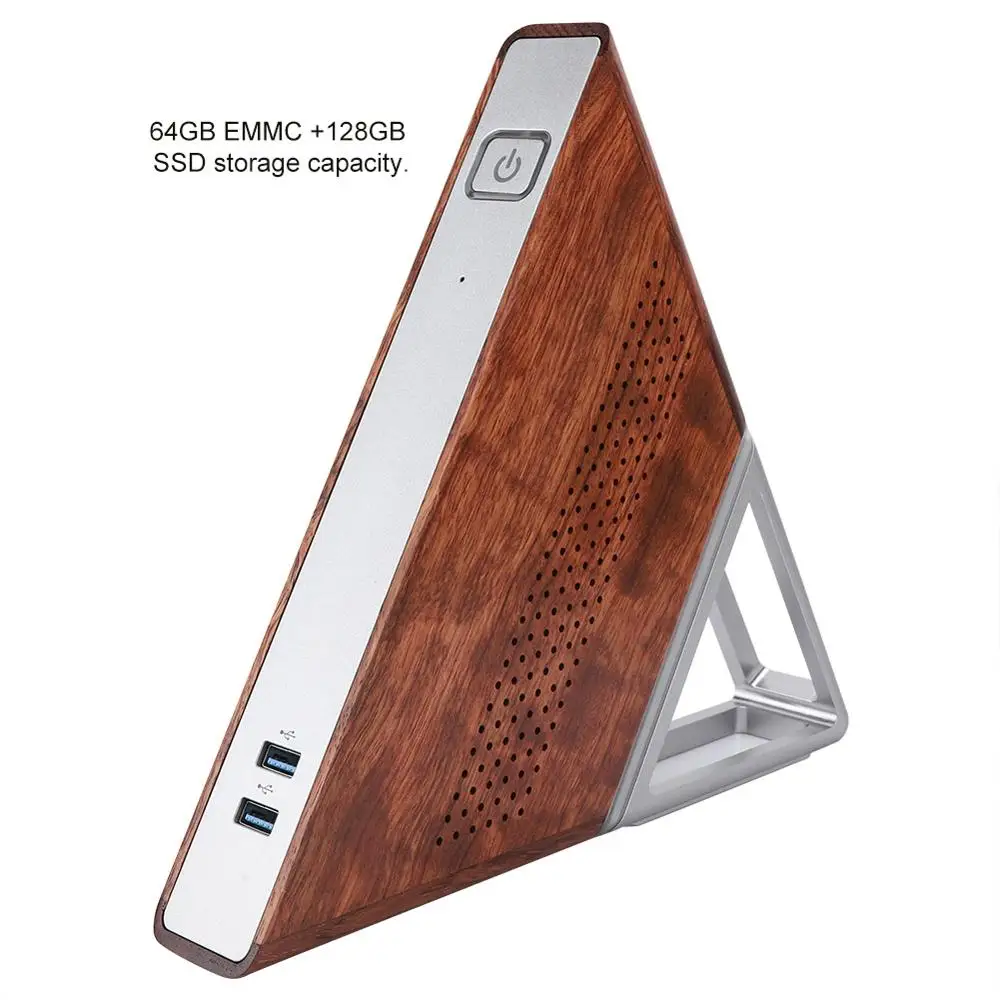 

Acute Angle AA - B4 Mini PC Triangle Computer Host for Windows 10 for Intel N3450 Quad-core 1.1GHz 8GB+192GB 100-240V US/EU Plug