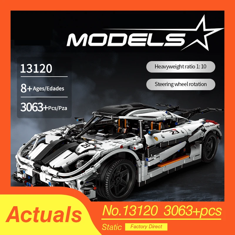

Compatible Lepining 23002 Technic MOC-10574 Koenigseggs Sports Racing Car Model Kit Building Blocks Bricks Toys For Boys Gifts