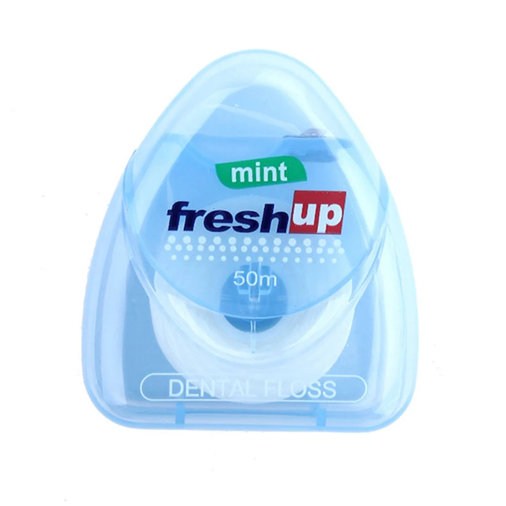 50m Dental Floss Peppermint flavor Oral Hygiene Teeth Cleaning