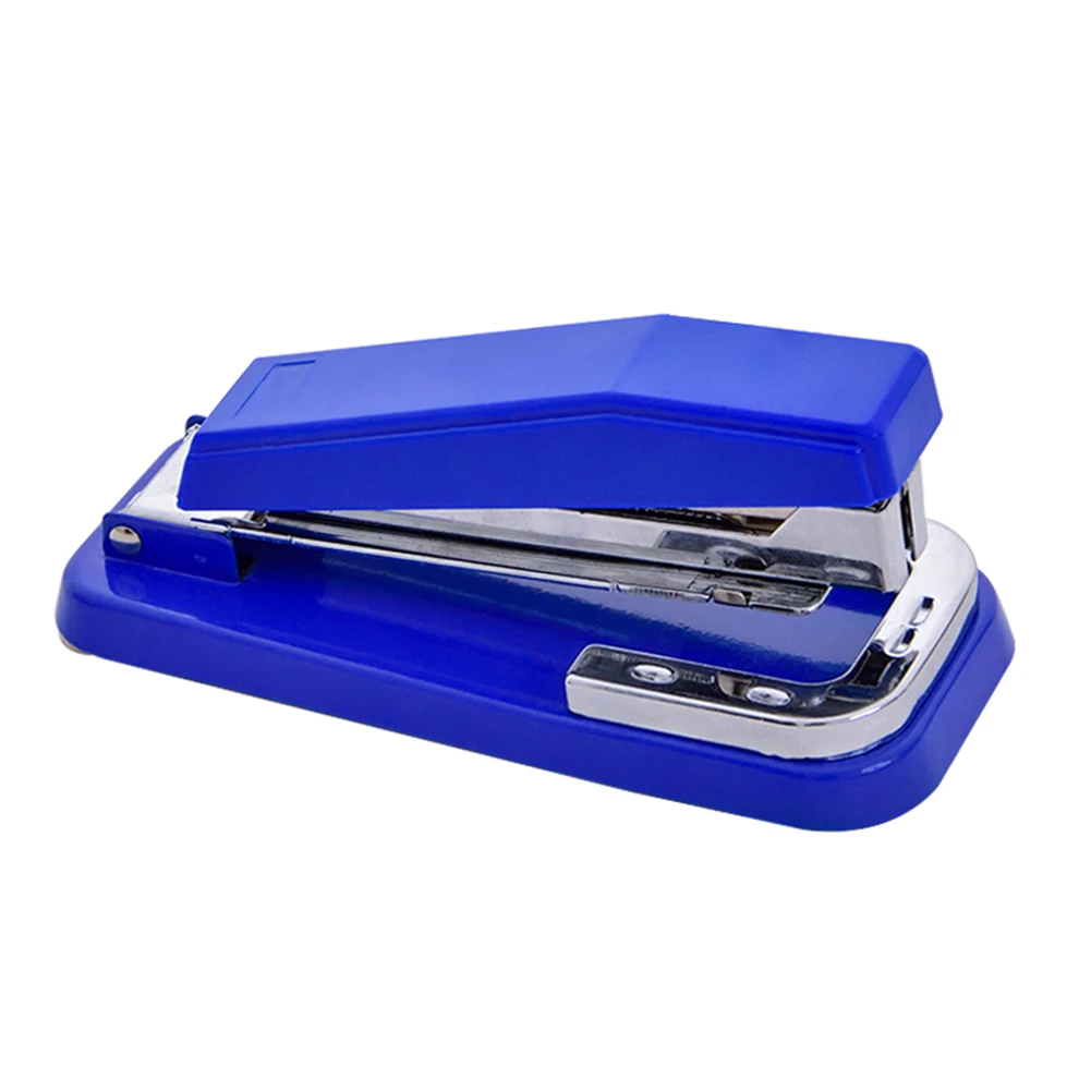 360 градусов вращающийся степлер школьный Настольный степлер портативные стандартные степлеры и 24/6 1/4 дюйма скобы для документов - Цвет: Blue  Stapler
