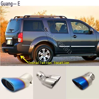 

For Nissan Pathfinder 2005-2012 car stickers cover muffler exterior back end pipe dedicate exhaust tip tail outlet ornament 1pcs