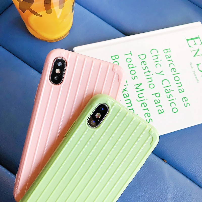 Модный багажный чехол для телефона Samsung Galaxy Note 10 Pro 9 S10e S10 S9 S8 Plus цветной чемодан из
