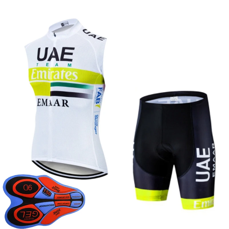 high quality team summer sleeveless bike jersey cycling clothing men quick dry bicycle shirt bib shorts suit sport uniform Y0926 - Цвет: 12