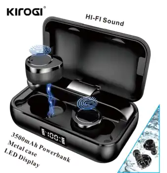 

X13 TWS Wireless Bluetooth Earphone Stereo Headset Headphone Metal Case IPX7 Waterproof Earphone 3500mAh LED Smart Power Bank