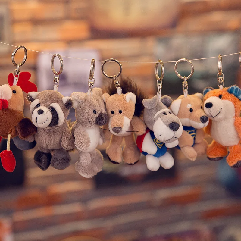 New Style Boutique Watch Cartoon Animal Stuffed Toy Pendant Handbag Pendant Key Mobile Phone Charm Pendant