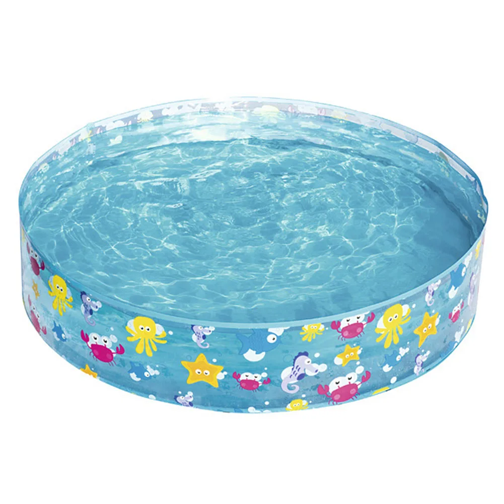 

Cartoon Swimming Pools 25cm Height Round Pool Courtyard Home Inflatable Transparent Bath Tub Children Kids Toy Gift