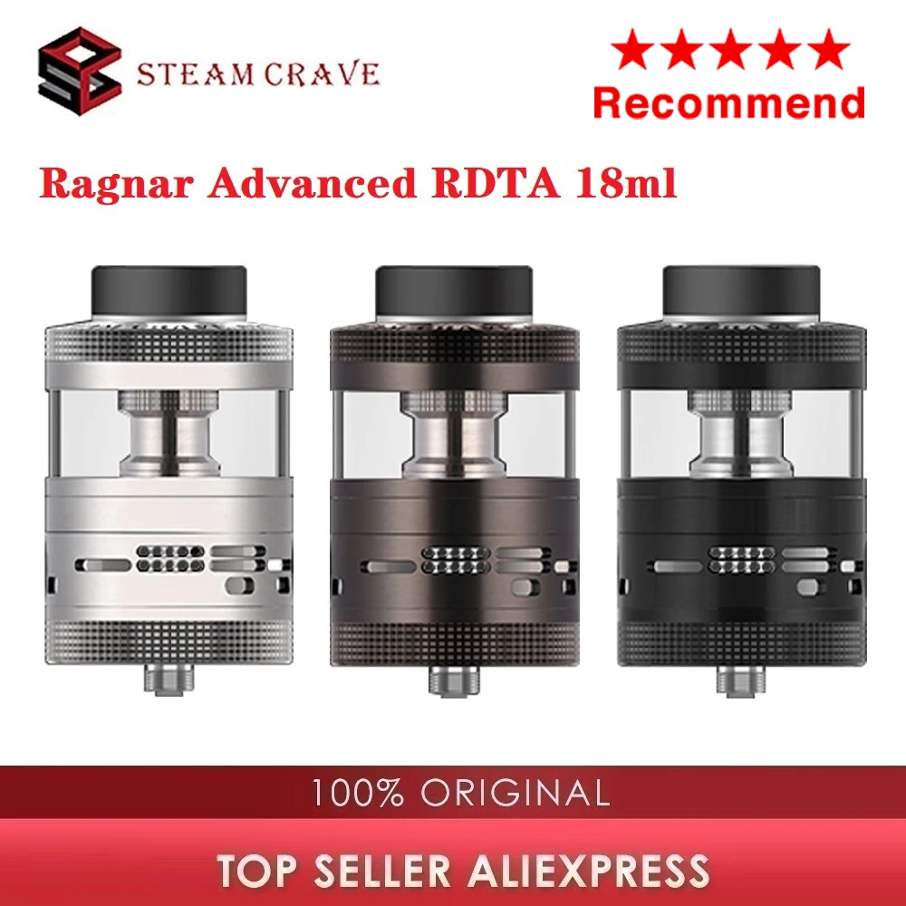 ГОРЯЧАЯ Оригинальная Паровая жажда ароматизатор Ragnar Advanced RDTA атомайзер 18 мл