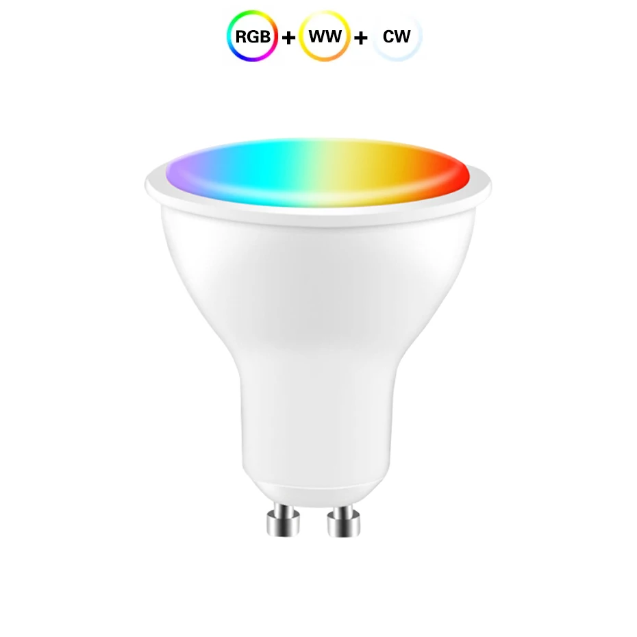 MOES - Ampoule connectée RGB+WW WIFI GU10 (+ synchro musique)