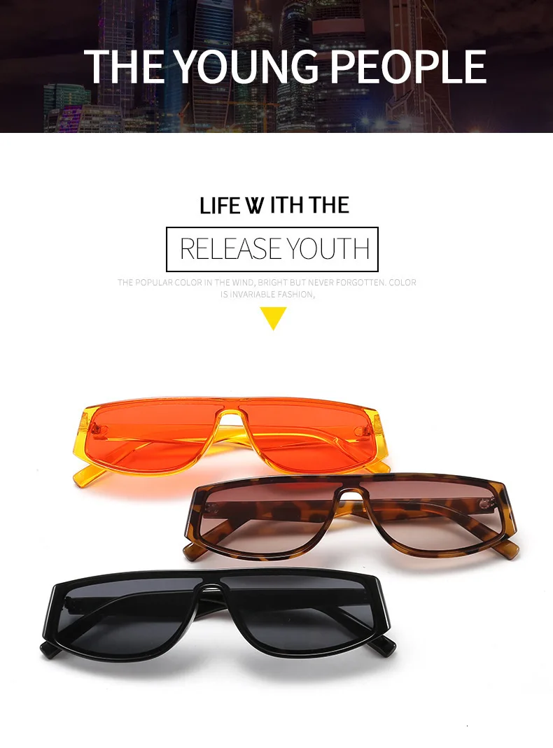 Новые оранжевые карамельные панк Солнцезащитные очки для женщин винтажные пилот океан градиент личности солнцезащитные очки для мужчин Oculos Lentes Gafas De Sol UV400