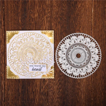

InLoveArts Mandala Metal Cutting Dies Flower Frame Dies Cover for DIY Scrapbooking Card Album Embossing Die Cut New Template
