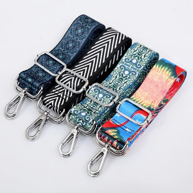 7styles Bag Strap For Women Removable DIY Shoulder Rainbow Handbag Accessories Cross Body Messenger Nylon Bag Straps Bags Handle