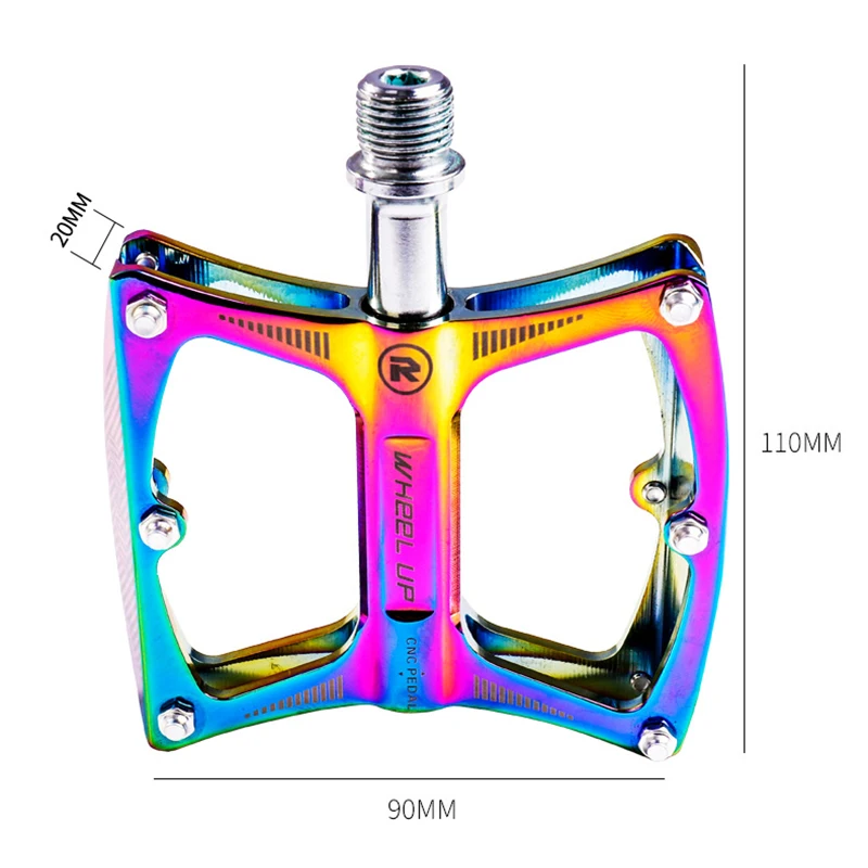 Ультралегкие велосипедные педали из алюминиевого сплава MTB Rainbow для горной дороги, велосипедные педали для горного велосипеда, запчасти для горного велосипеда