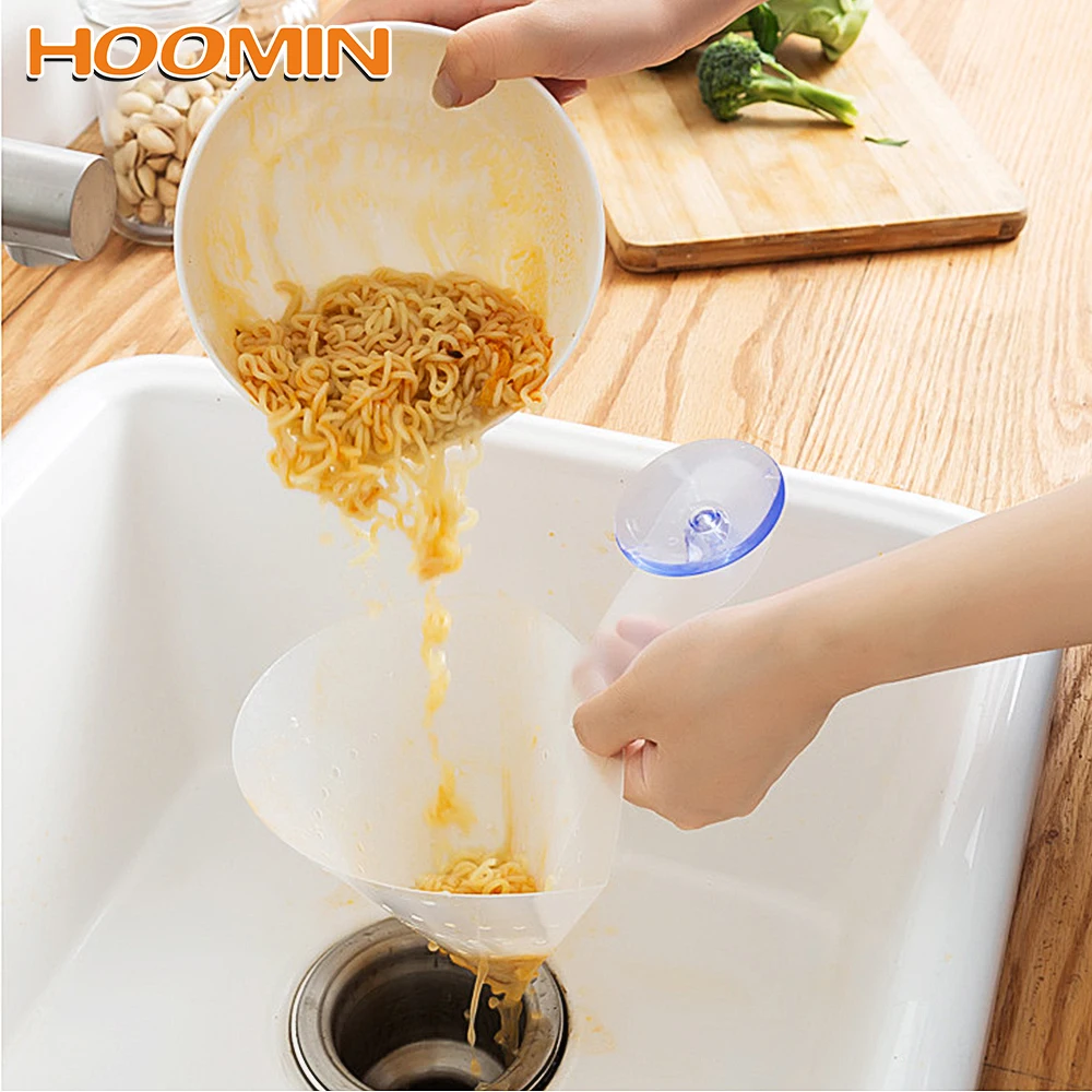 HOOMIN ситечко для раковины, фильтр для лапши, складной кухонный анти-блокирующий прибор, устройство для сбора отходов, слив, самостоящая пробка, кухонные инструменты