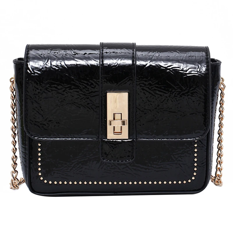 

191222 iVog New Arrival Everyday Ladies Black Crossbody Shoulder Handbag Small Fashion PU Hand Bags for Women 2019