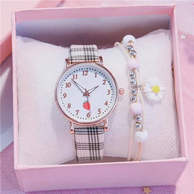 

Super cute strawberry women watch luminous quartz watch best-selling girl student watch gift watch for women relojes para mujer