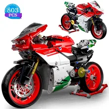 

Motorcycle Building Constructions Model Kit Block Car Educational Toys For Children 8 Years Gift Box For Men Bricks Assembling
