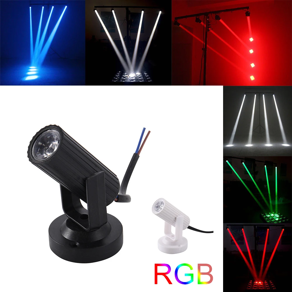 RGB Beam Lights Mini Moving Head Laser Projector LED Mood Light Dj Equipment Disco Party Wedding Supplies | Лампы и освещение