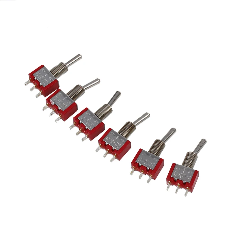 6 шт. AC 250V 2A 120V 5A SPDT вкл/выкл/вкл 3 2 позиционный рычажный переключатель|Выключатели|