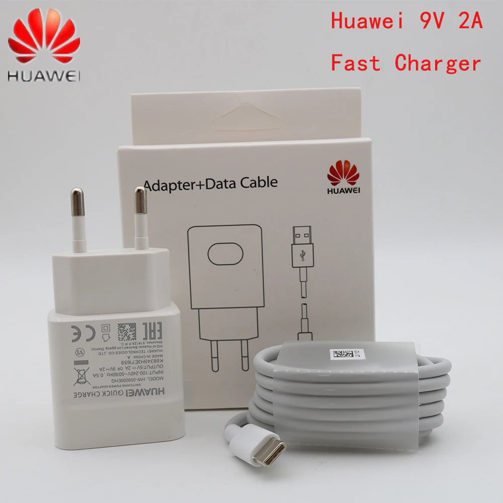Оригинальное быстрое зарядное устройство huawei EU и Дата-кабель type C для nova 4 3 3S 3E p20 plus lite honor 9 10 v9 v10 note 8 9 10 mate 9 10 pro