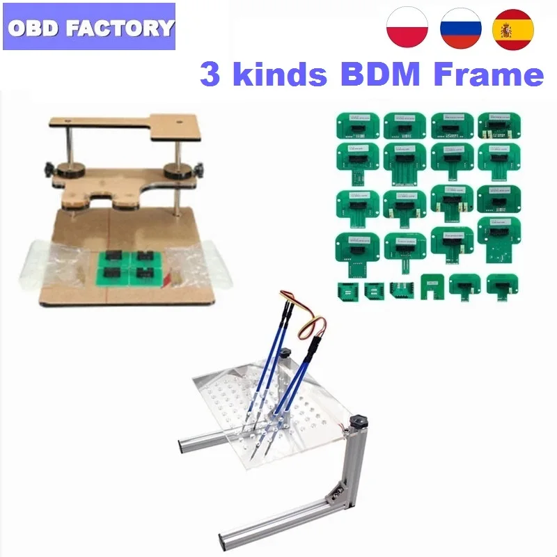 Адаптеры для зондов BDM рампа BDM100 / CMD100 FGTECH V54 Led с 22 адаптерами полный комплект