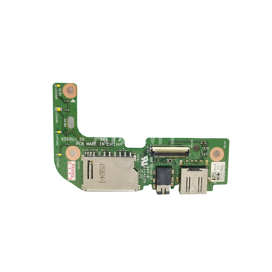 For Asus X555 X555U X555UJ_IO REV:2.0 USB AUDIO CARD READER BOARD With Cable  X555 X555U X555UJ  USB board/HDD board
