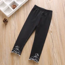 От 1 до 6 лет, штаны для маленьких девочек милые детские штаны для маленьких девочек, новые осенние удобные хлопковые повседневные свободные штаны с вышитыми героями мультфильмов# m