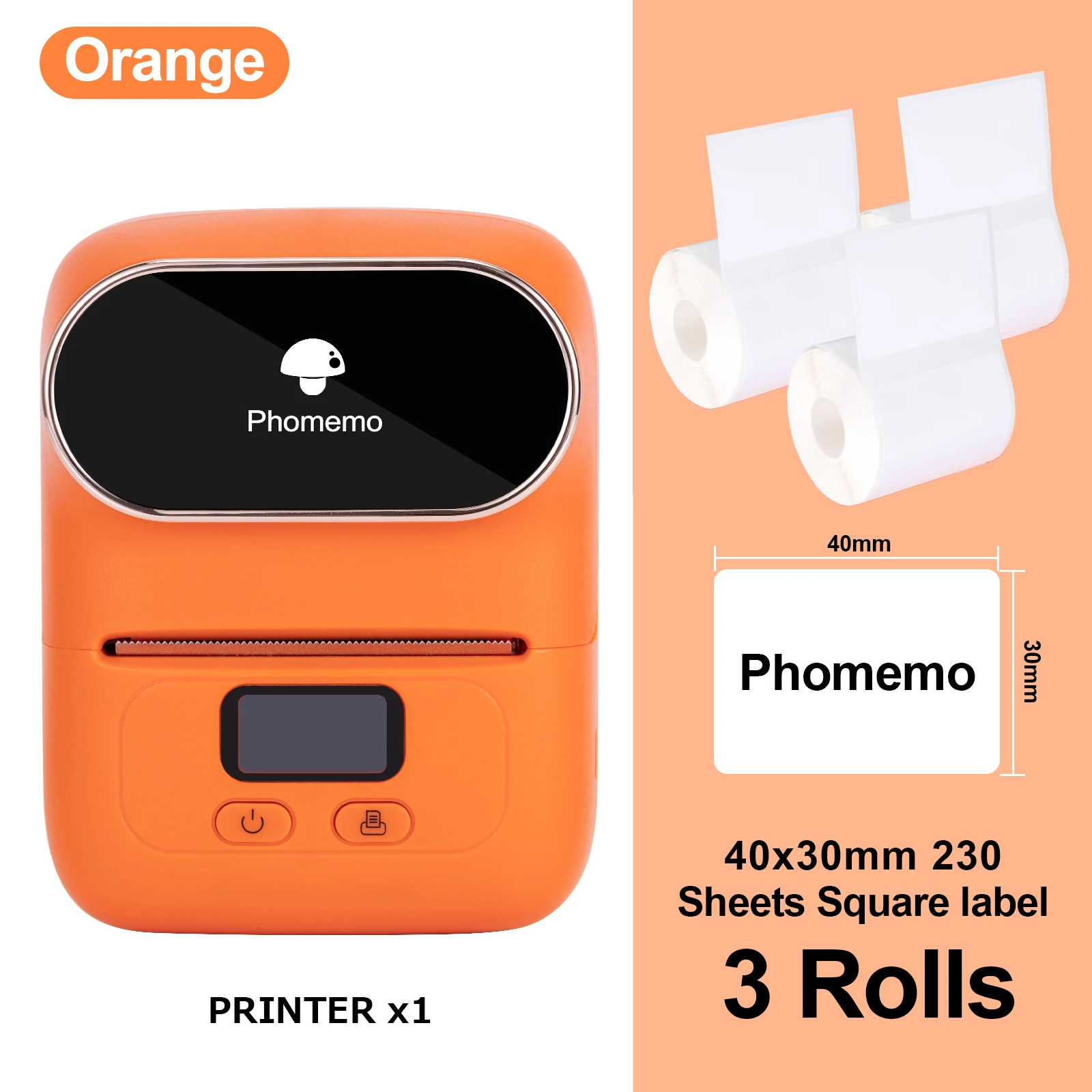 small phone printer Phomemo M110 Mini Portable Thermal Label Printer Multi-function Self-Adhesive Sticker Label Maker Machine for Office Clothes Tag mini handheld printer Printers