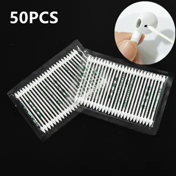 

50PCS Swab For Apple Airpods Case For AirPods Earphone Phone Charge Port For Apple Airpods Cotton Disposable Stick Cleaning Tool