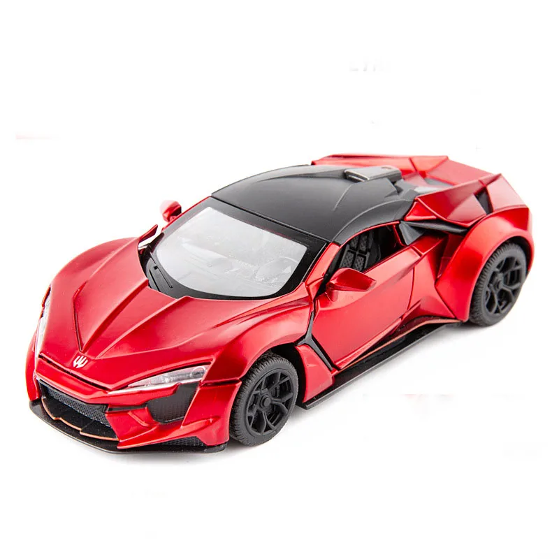 CM-132-LKCP-MatteRe Модель автомобиля 1:32 Сплав по форме спортивного автомобиля Модель потяните назад спортивный автомобиль игрушки для мальчиков Детский подарок моделирование шестидверная игрушка автомобиля - Цвет: CM-132-LKCP-MatteRe