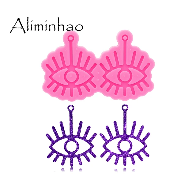 Dy0733 Szuper Fényes Szem Fülbevaló Penészgyűrű -Szilikon Penész Diy Epoxi Dekoráció Kulcstartó