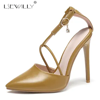 

Lsewilly High Quality Elegant White Wedding Shoes Bridal Cross Strappy Sandals Woman Dress Thin High Heels Pointy Toe